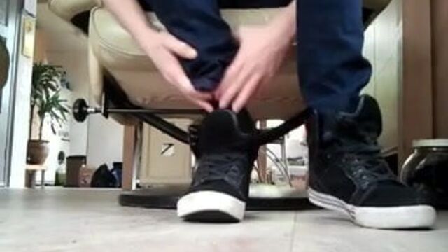Me in black puma socks white puma socks and my naked feets