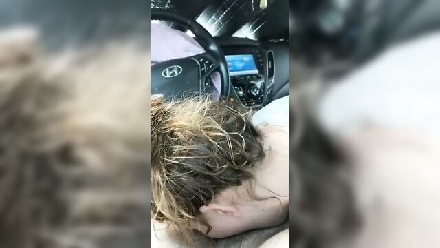 Prostitute giving head in car