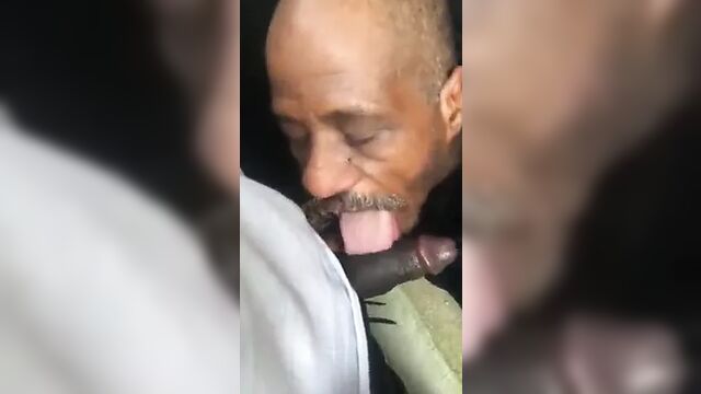 Homeless guy suckin black dick n n swallowing load