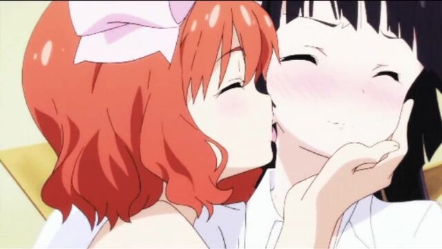 18 Yuri _Ecchi Anime Kisses Scenes