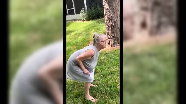 Saggy Tits Braless Granny