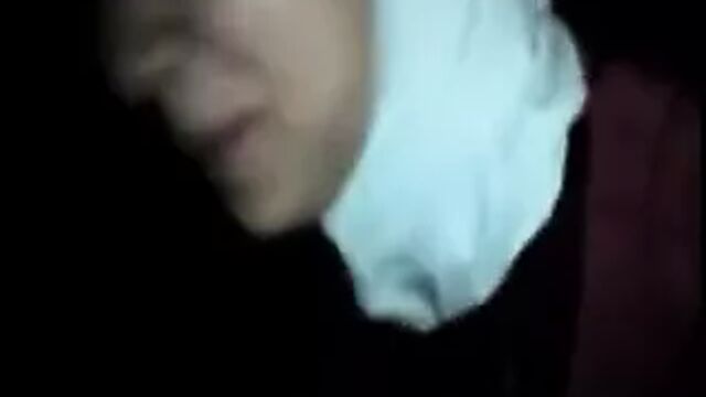 hijab arab slut with bf in car