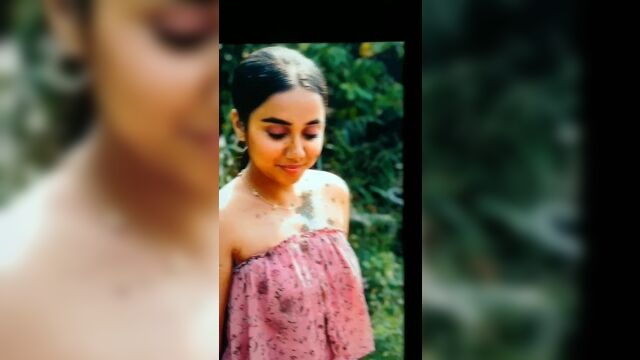 Prajakta koli Cum and spit tribute