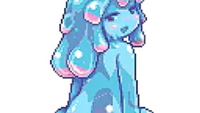 blue slime girl