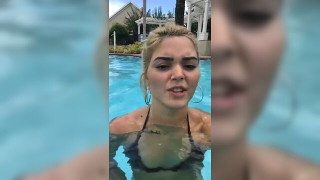 AEW - Tay Conti selfie in a pool