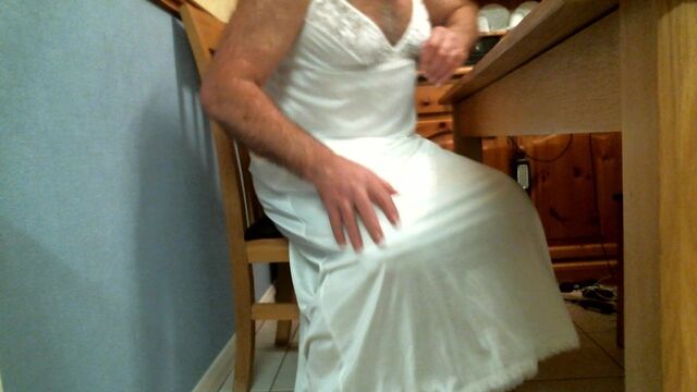 Love sitting around dressed in nylon slips