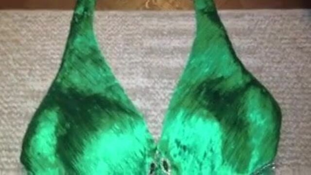 Emerald Green Satin Prom Dress