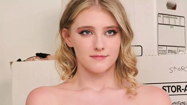 She strips naked