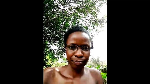young black girl masturbating in the garden