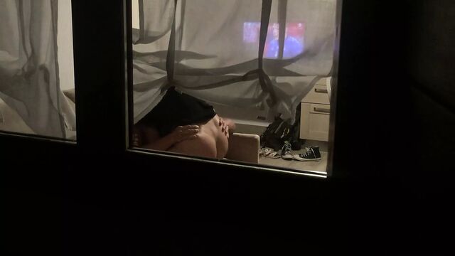 voyeur caught couple having sex through window – spying neighbor