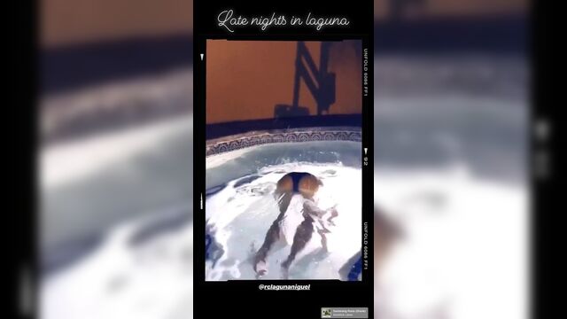 Madison Grace Reed in bikini in jacuzzi