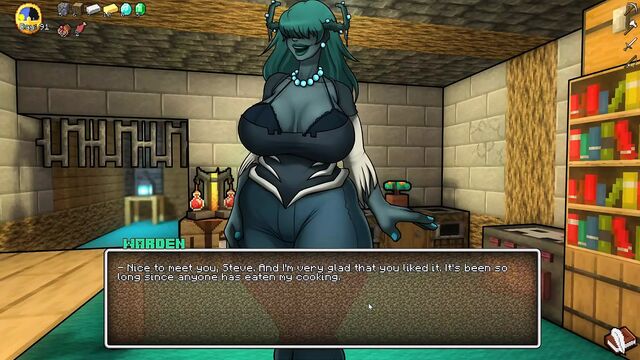 HornyCraft Minecraft Parody Hentai game PornPlay Ep.18 The endergirl masturbates with her new silver dildo