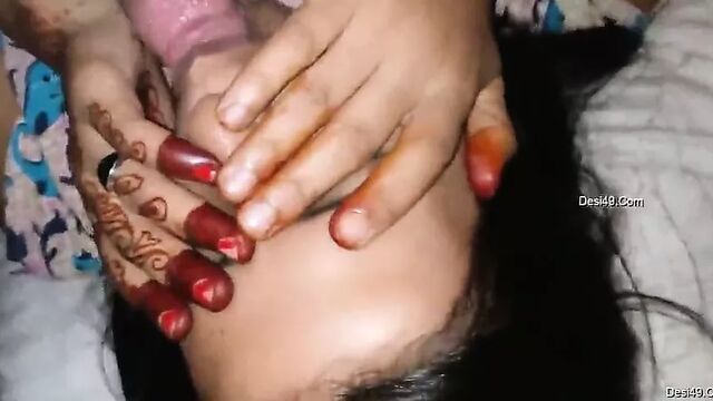 Desi shy wife gives blowjob, Hindi audio, part 5