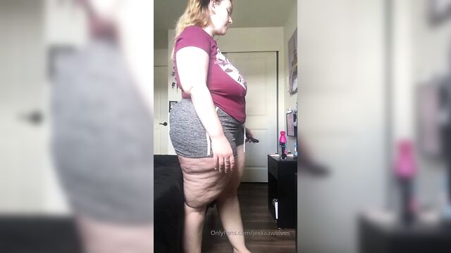 Jessica Thick Chubby Sexy Cellulite butt thighs Twerking 5