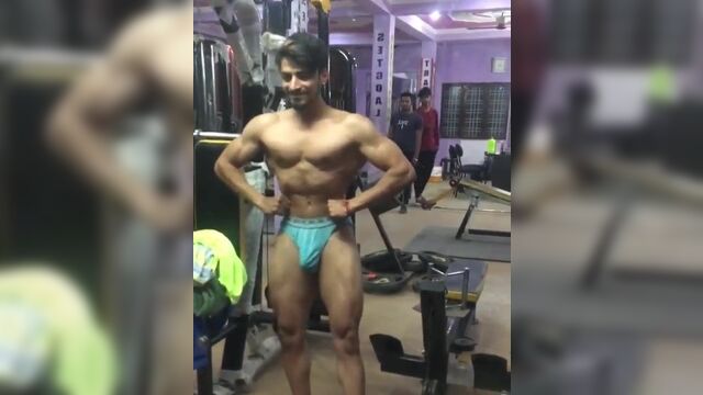 Desi Hunk Gym Bulge