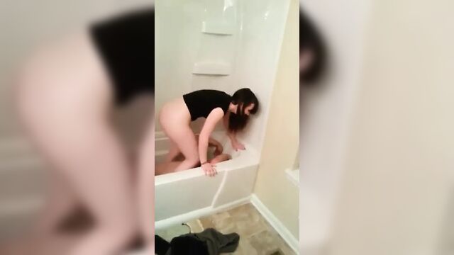 girl pee on boy while friends watching