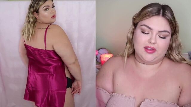 Plus size satin baby doll nighties and black satin panty