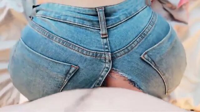 Nice Ass, Tight Ass Fucked In Ripped Jeans
