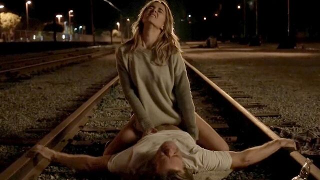 Bojana Novakovic Rides Guy In A Railway In Shameless