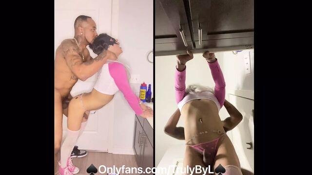 QOS Sissy Slut Lola Crystals (TrulyByL) getting King's BBC