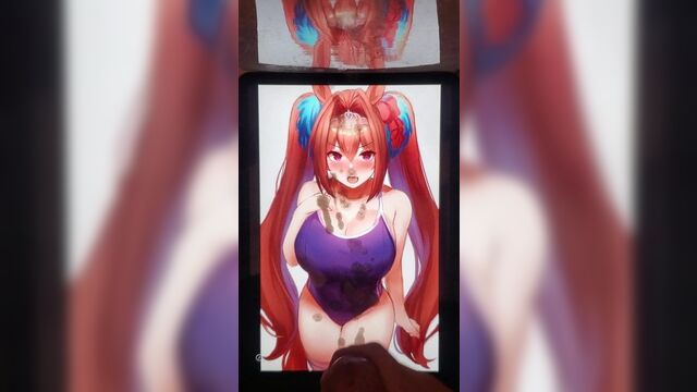 SOP Daiwa Scarlet (umamusume) bukkake Massive semen