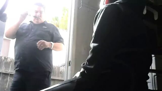 Sucking Daddy's cock