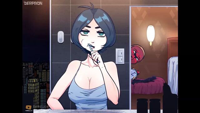 GIRL GETS TIME STOPPED BRUSH - DERPIXON