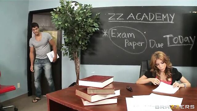 Brazzers - Sex hungry teacher Aleksa Nicole fucks a student