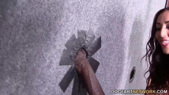 Angelica Sage fucks black cock - Gloryhole