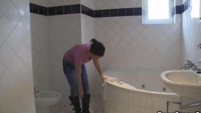 Дикий секс после душа
