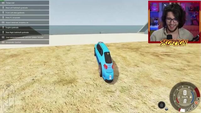 Skorpion Gamer - JOGANDO COM UM CARRO GIGANTE NO BEAMNG DRIVE!! (Incrível)