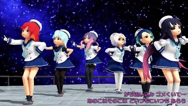 [MMD]艦これ 択捉・松輪・佐渡・対馬・福江・平戸 うまぴょい伝説｛着衣有り｝