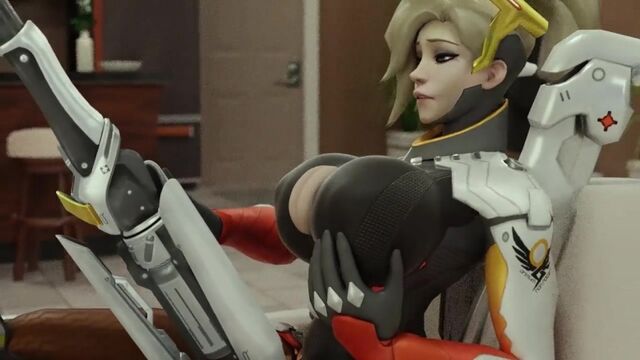 OVERWATCH MERCY RELAX, GROWING GIANT TITS, BIG BOOBS, MASTURBATION PORN SFM HENTAI SEX 3D (18+)