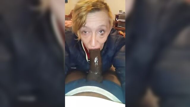 Granny surprises BBC and deepthroats like a pro